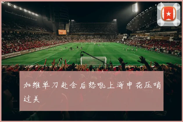 加维单刀赴会后怒吼上海申花压哨过关